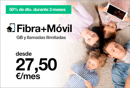 Tarifa Fibra+Móvil+Tv