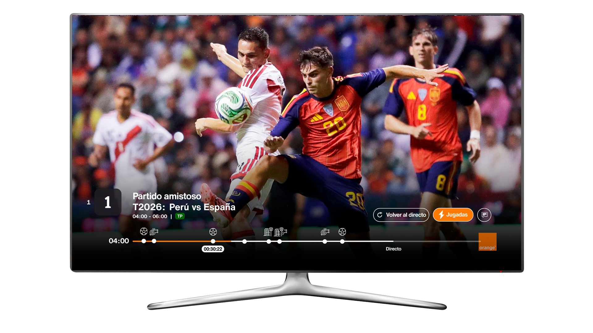 Orange TV ofrece la mejor experiencia durante la Copa Mundial de la FIFA 2026™ con la incorporación de La 1 UHD y el despliegue de ‘Jugadas clave’ en todos los dispositivos Orange TV ofrece la mejor experiencia durante la Copa Mundial de la FIFA 2026™ con la incorporación de La 1 UHD y el despliegue de ‘Jugadas clave’ en todos los dispositivos