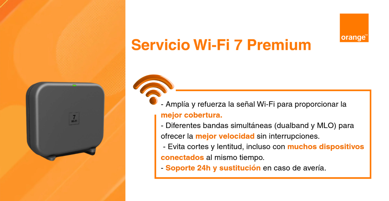 Orange se sitúa de nuevo a la vanguardia de la conectividad con el nuevo Servicio Wi-Fi 7 Premium Orange se sitúa de nuevo a la vanguardia de la conectividad con el nuevo Servicio Wi-Fi 7 Premium