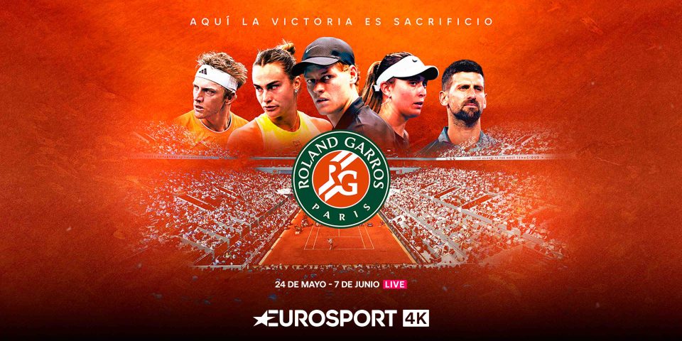 El mejor tenis de Roland-Garros regresa en directo con Eurosport a la tele de Euskaltel El mejor tenis de Roland-Garros regresa en directo con Eurosport a la tele de Euskaltel