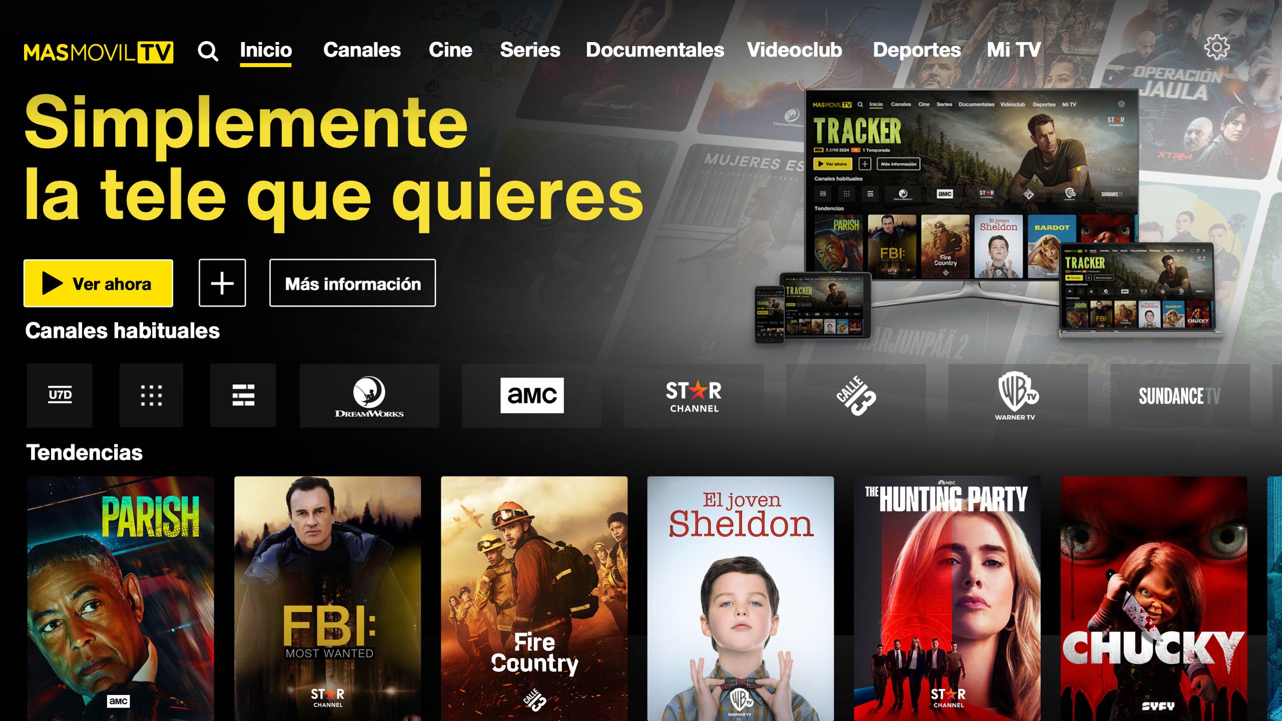 Todo el entretenimiento y el mejor deporte en la nueva MASMOVIL TV