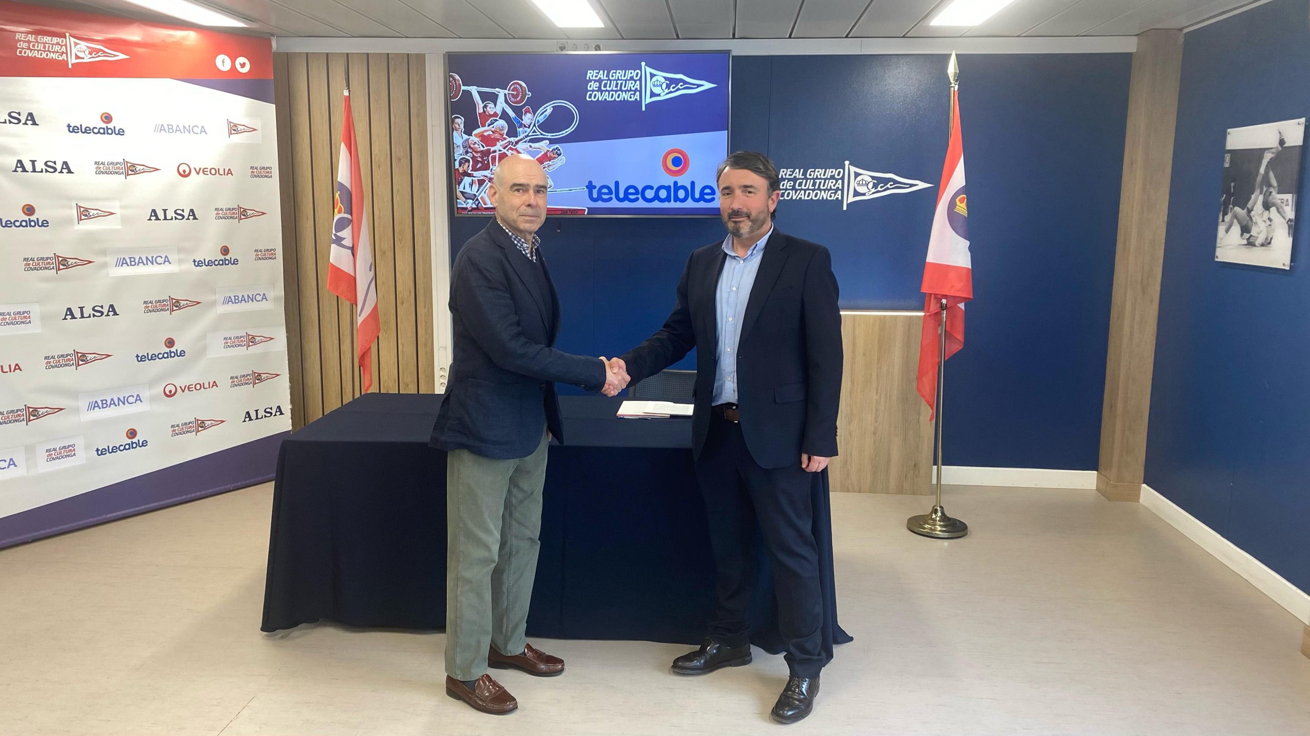 Telecable y el Real Grupo de Cultura Covadonga renuevan su acuerdo de patrocinio