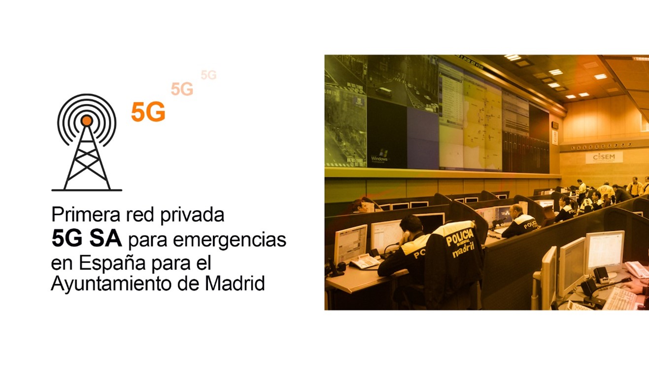 Ayuntamiento de Madrid y Orange impulsan la primera red privada 5G SA para emergencias en España