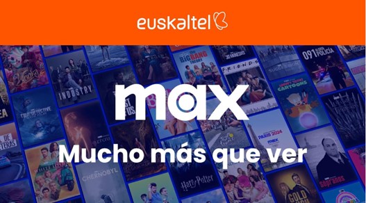 Euskaltel refuerza su oferta de  entretenimiento incorporando Max