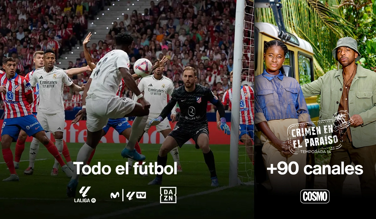 TV con más de 90 canales + todo el fútbol