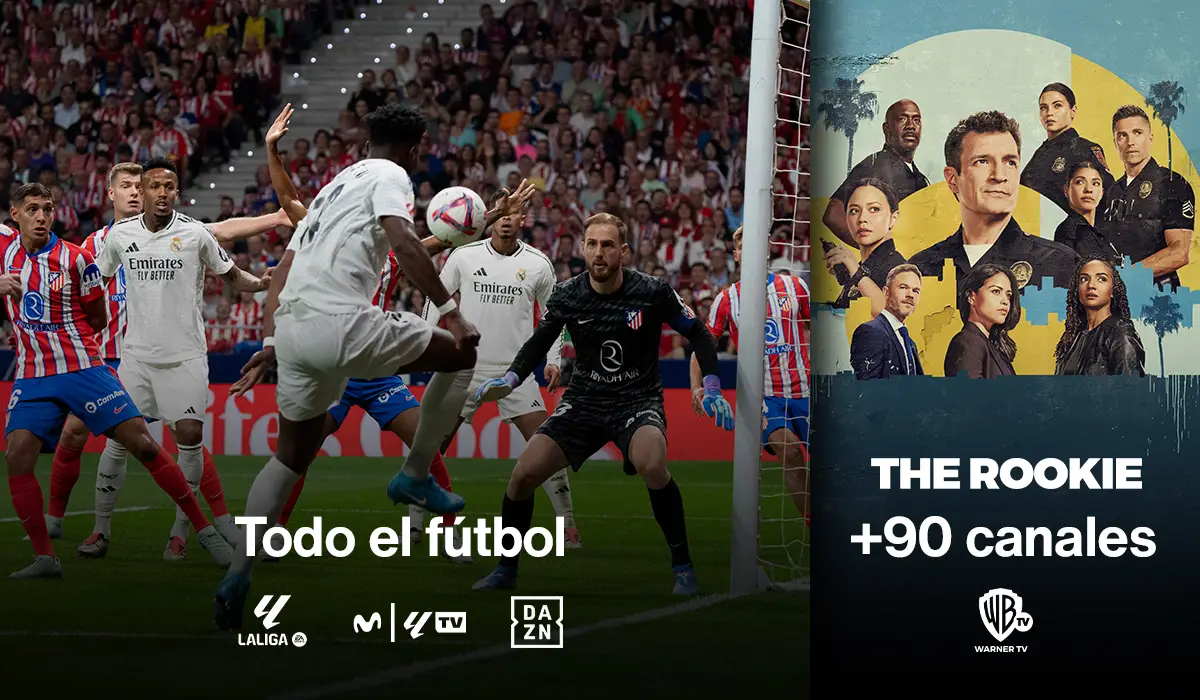 TV con más de 90 canales + todo el fútbol